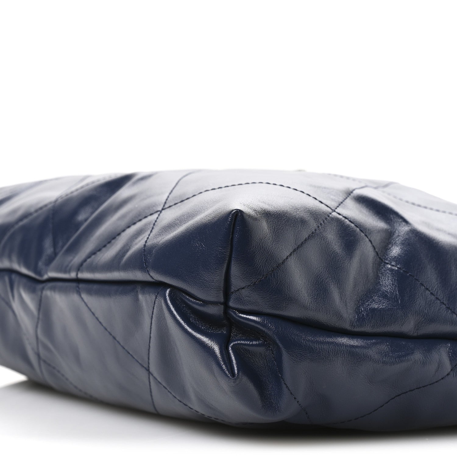 Chanel Shiny Calfskin Quilted Chanel 22 Navy Blue 11 of 11