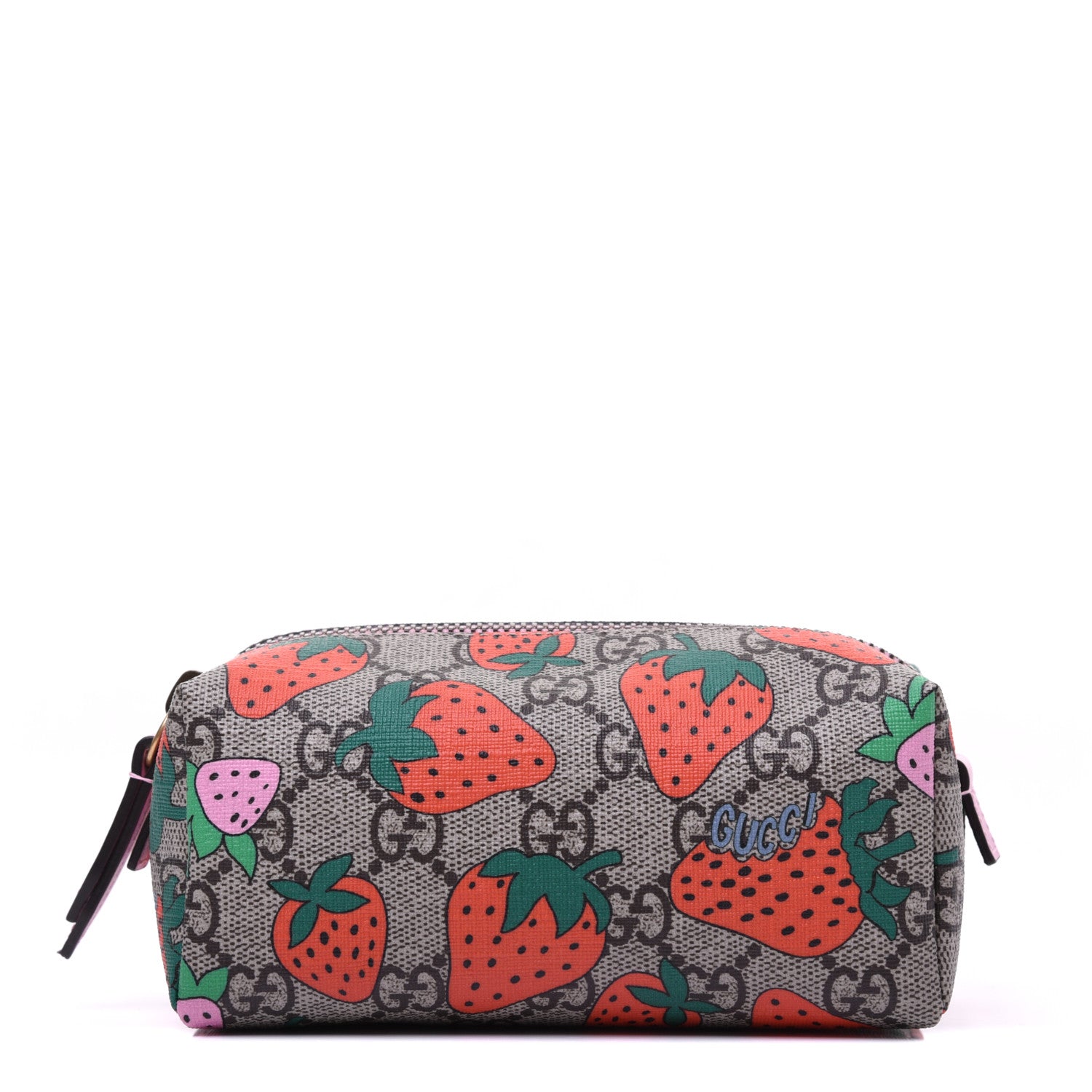 Gucci GG Supreme Monogram Strawberry Cosmetic Case 1 of 12