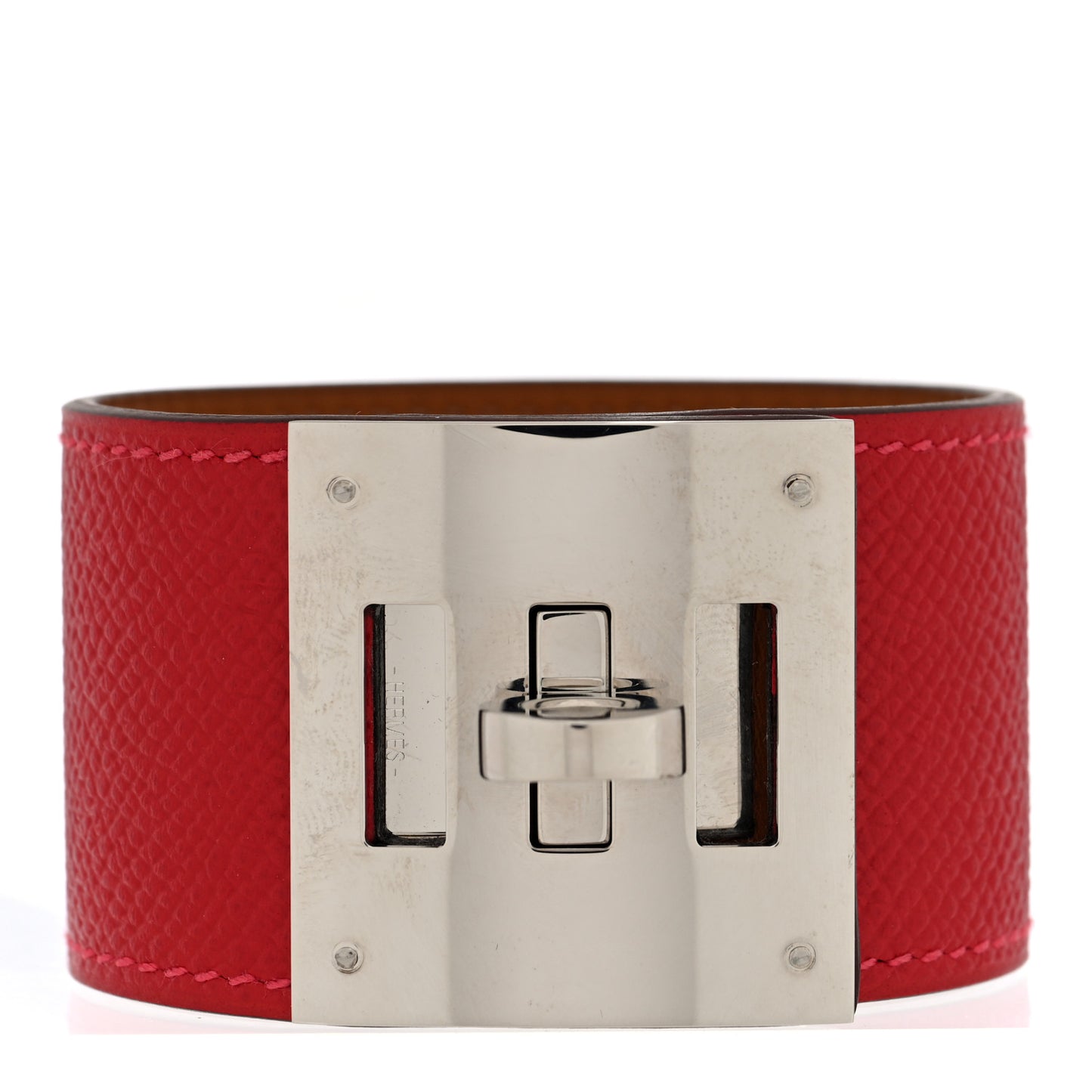 Epsom Kelly Dog Bracelet S Rouge Casaque