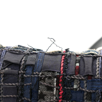 Chanel Lambskin Denim Tweed Medium Enchained Boy Flap Navy Blue 12 of 12