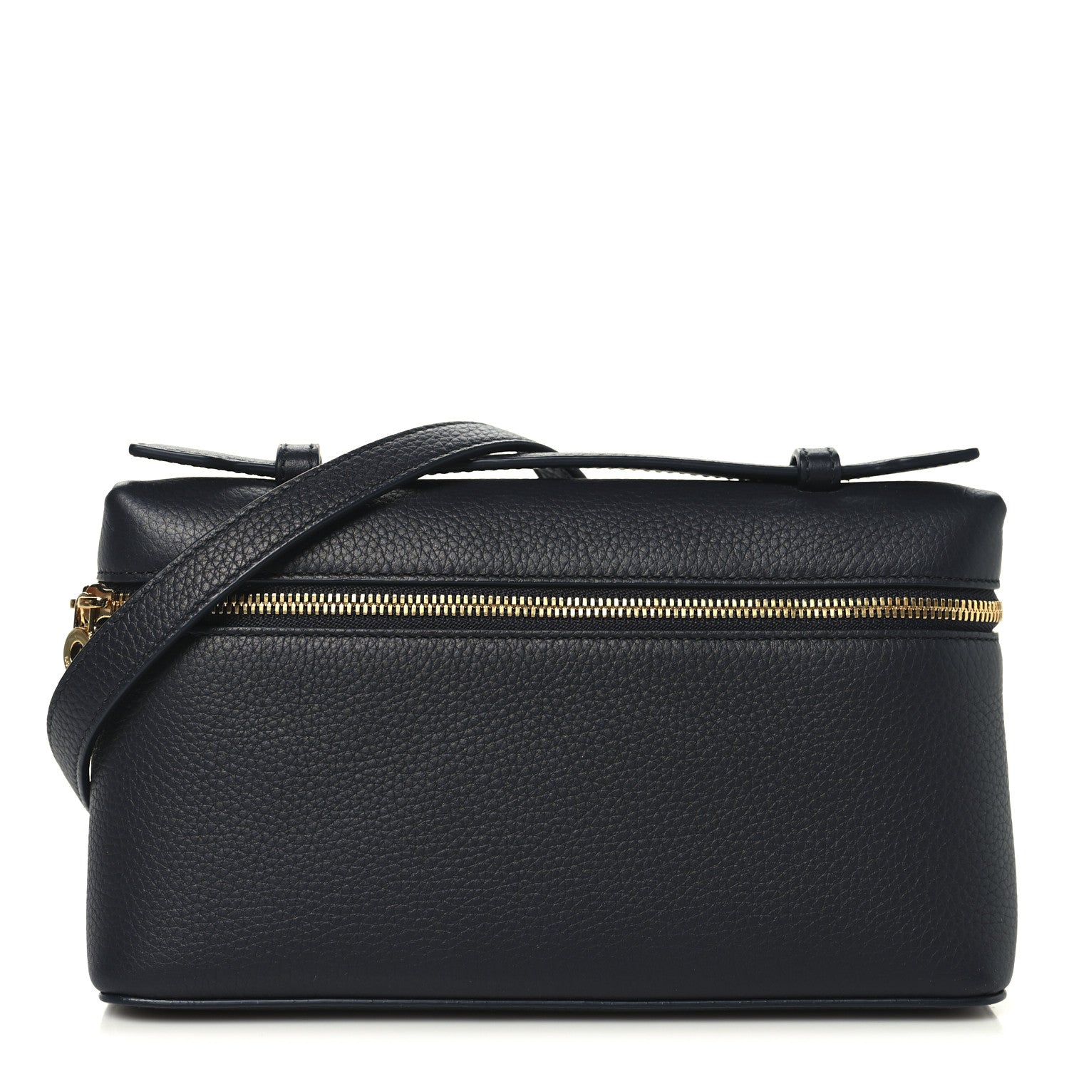 Loro Piana Grained Calfskin L19 Extra Pocket Pouch Navy Blue 1 of 10