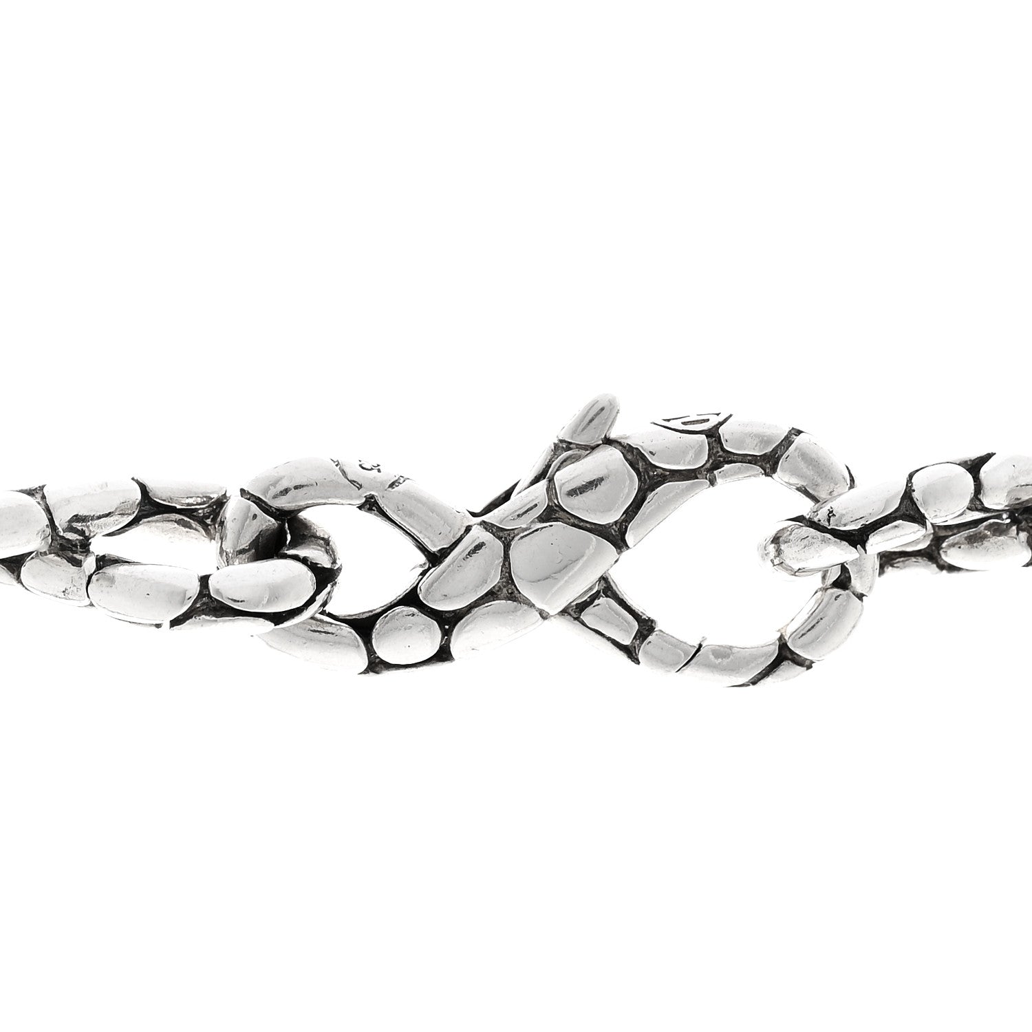John Hardy Sterling Silver Kali Pebble Infinity Chain Necklace 4 of 5