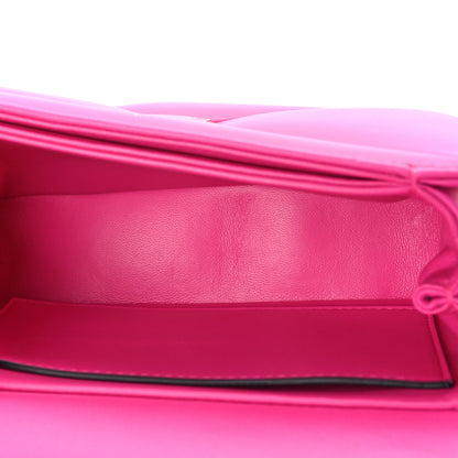 Valentino Garavani Nappa One Stud Chain Clutch Pink PP 5 of 8