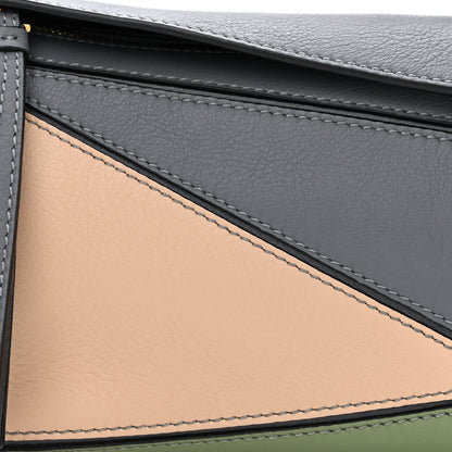 Loewe Calfskin Mini Puzzle Bag Asphalt Grey Nude 8 of 10