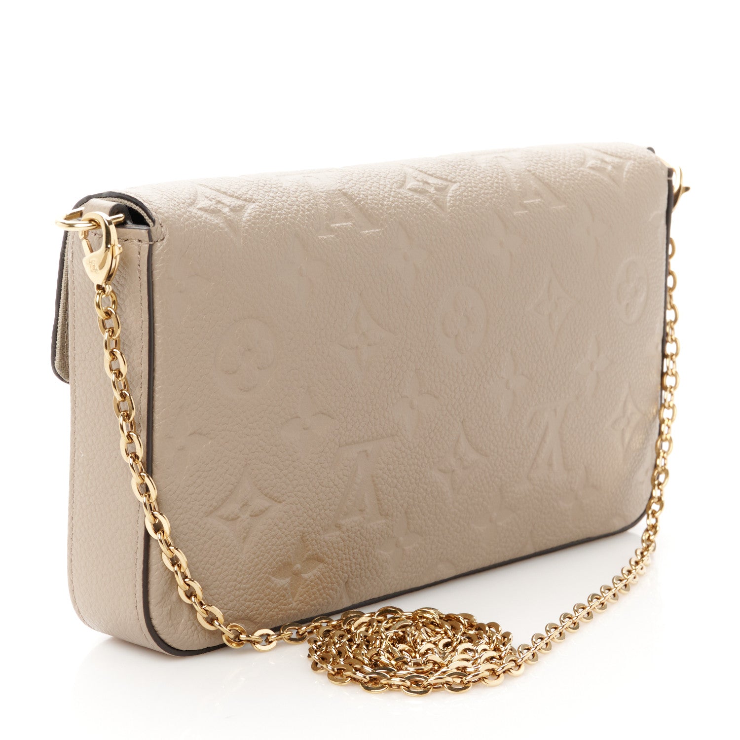 Louis Vuitton Empreinte Pochette Felicie Chain Wallet Tourterelle 4 of 16