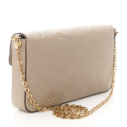 Louis Vuitton Empreinte Pochette Felicie Chain Wallet Tourterelle 4 of 16