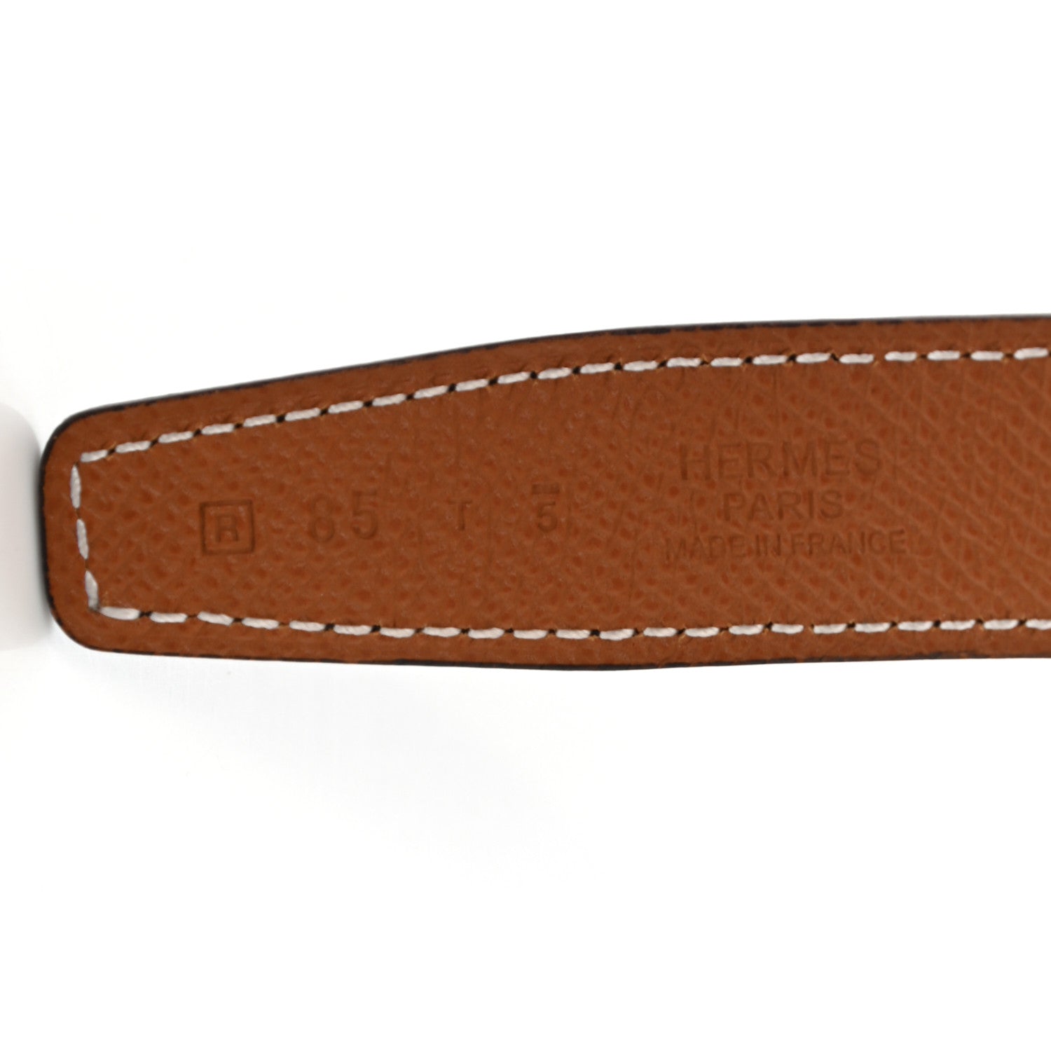 Hermes Swift Epsom 24mm Belt Strap 85 Black Gold 5 of 7