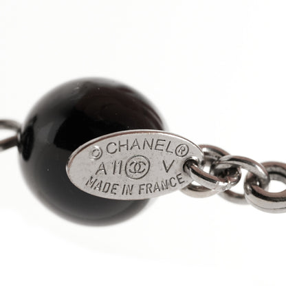Chanel Ruthenium Bead CC Bracelet Black 3 of 4