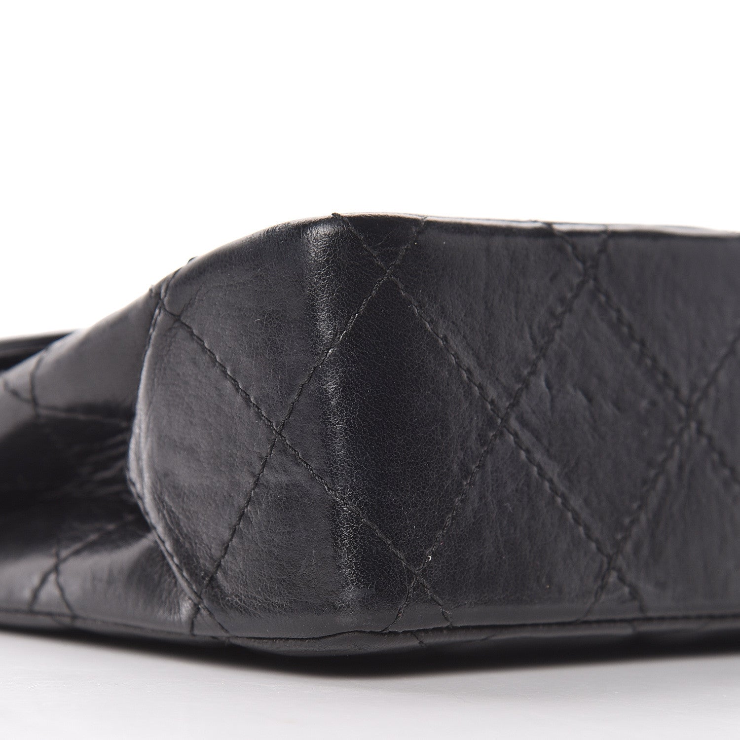 Chanel Lambskin Quilted Medium Double Flap Black 14 of 20