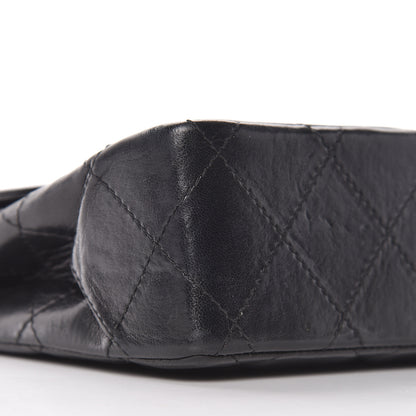 Chanel Lambskin Quilted Medium Double Flap Black 14 of 20