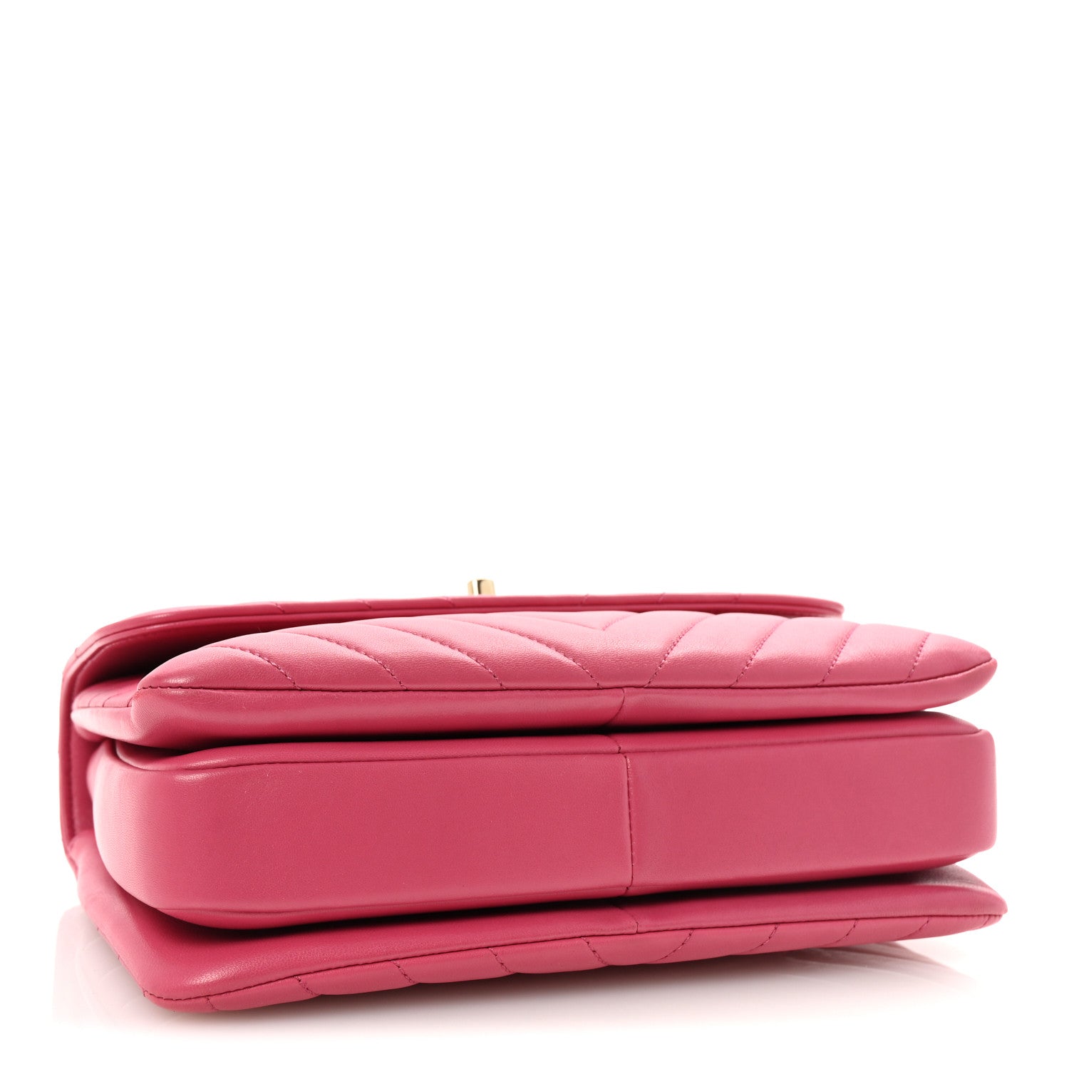 Chanel Lambskin Chevron Quilted Small Trendy CC Dual Handle Flap Bag Pink 4 of 10