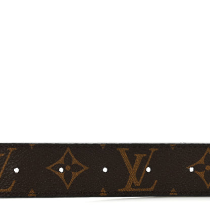 Louis Vuitton Calfskin Monogram 30mm LV Initiales Reversible Belt 75 30 Black 5 of 10