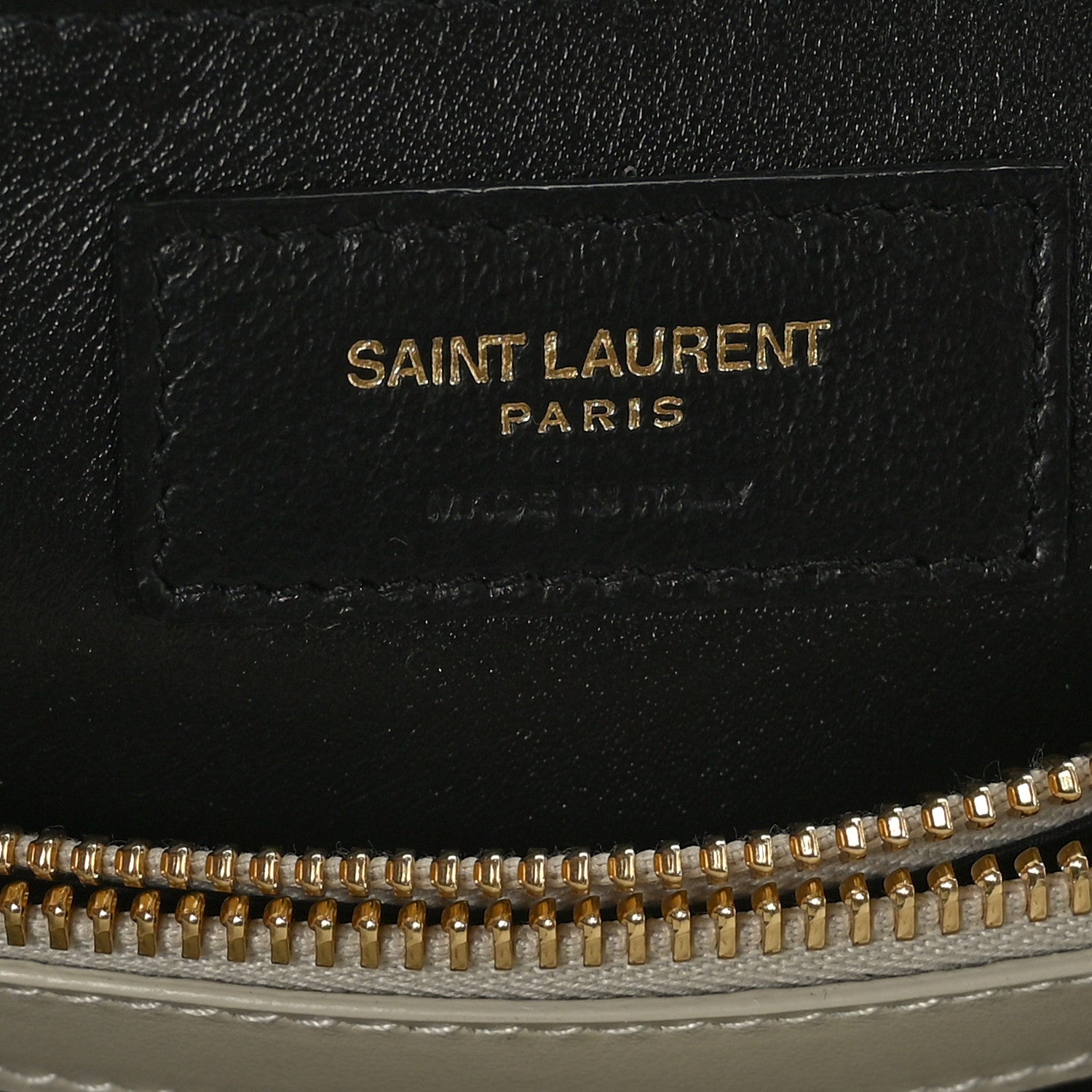 Saint Laurent Calfskin Y Quilted Monogram Small Loulou Chain Satchel Blanc Vintage 6 of 9