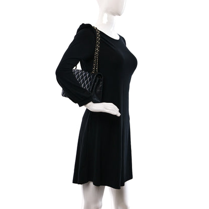 Chanel Lambskin Quilted Medium Double Flap Black 2 of 9