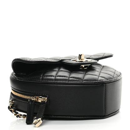 Chanel Lambskin Quilted CC In Love Heart Bag Black 4 of 11