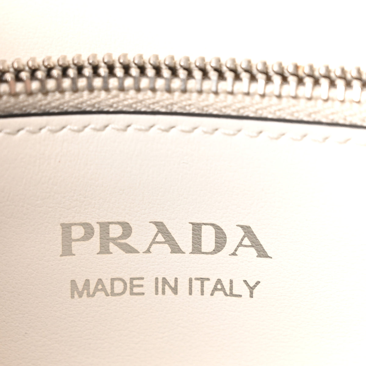 Prada Saffiano City Calfskin Studded Small Elektra Shoulder Bag White Black 6 of 9
