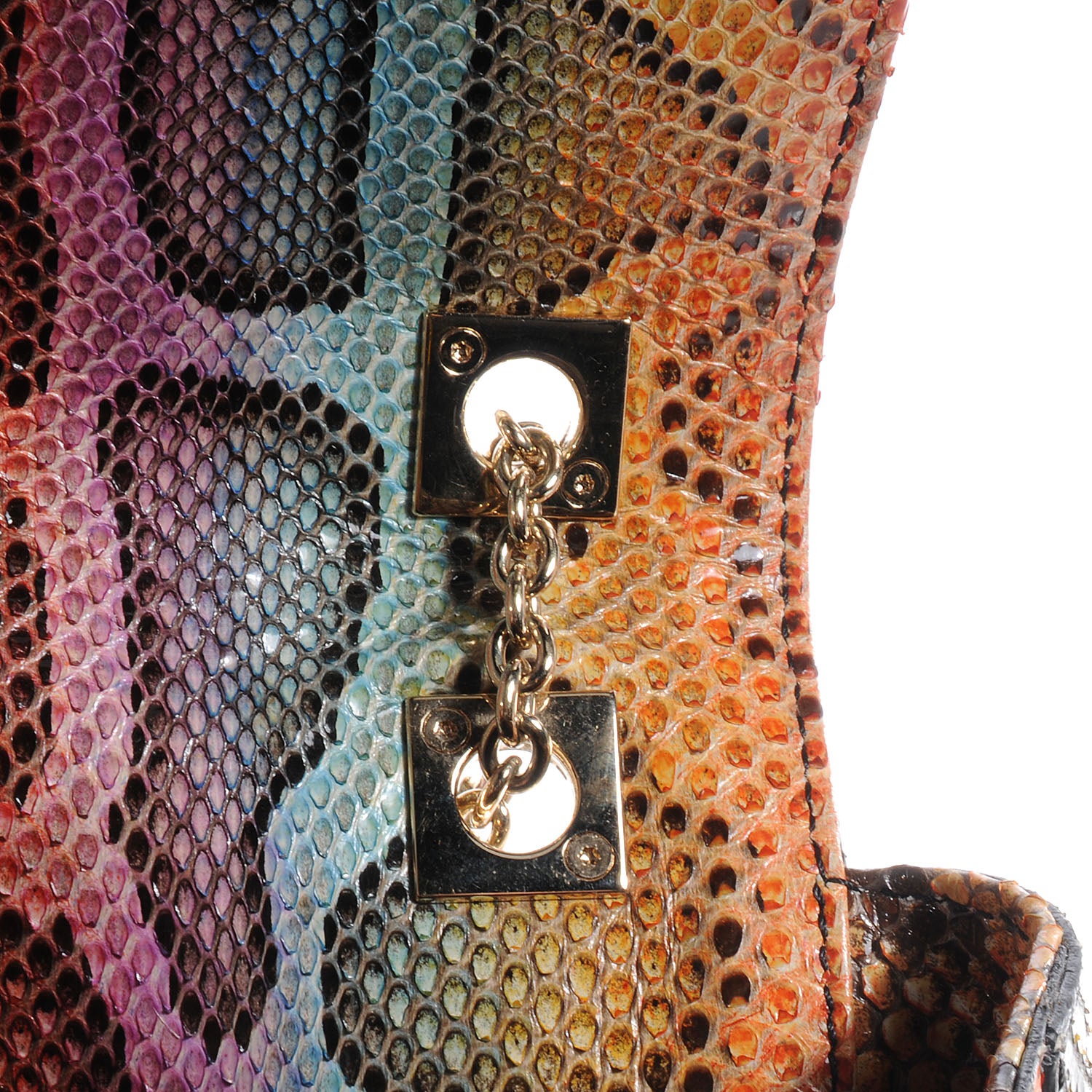 Fendi Python Maxi Baguette Bag Multicolor 8 of 11