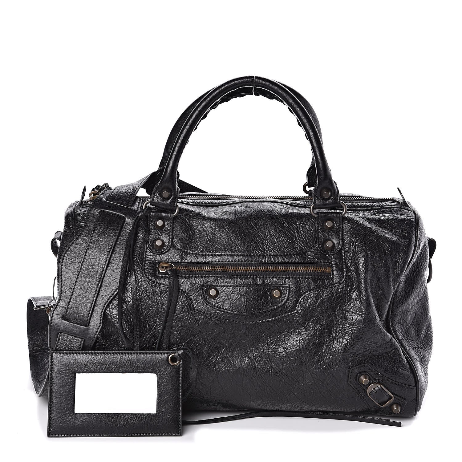 Balenciaga Agneau Classic Hardware Boston Black 1 of 10