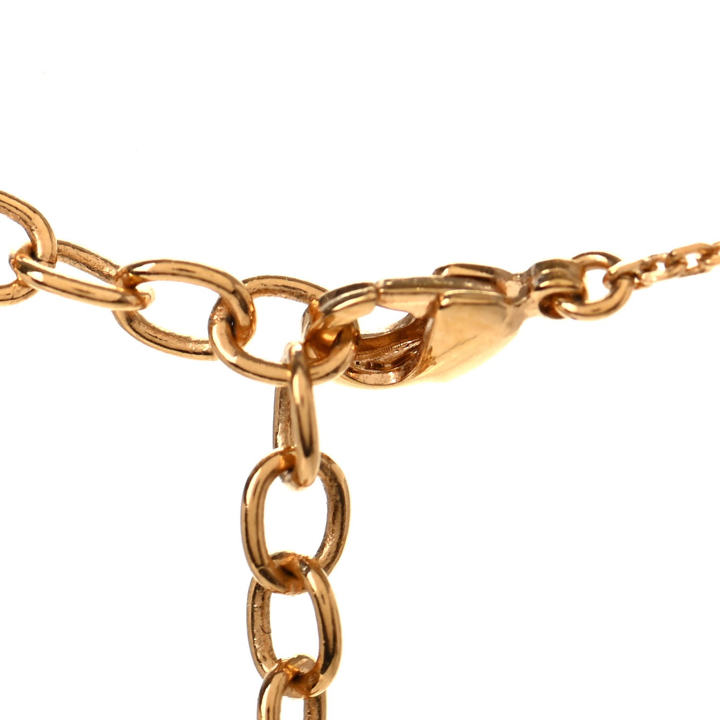 LV And Me Letter A Necklace Gold
