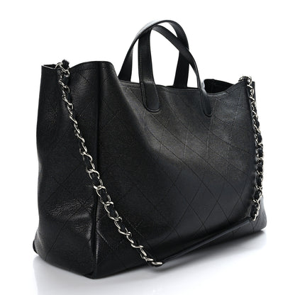 Chanel Caviar Stitched Large Shopping Tote Black 3 of 9