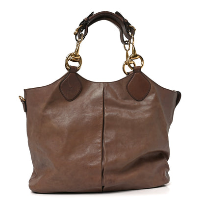 Gucci Calfskin Soft Icon Tote Pink Tan 1 of 11