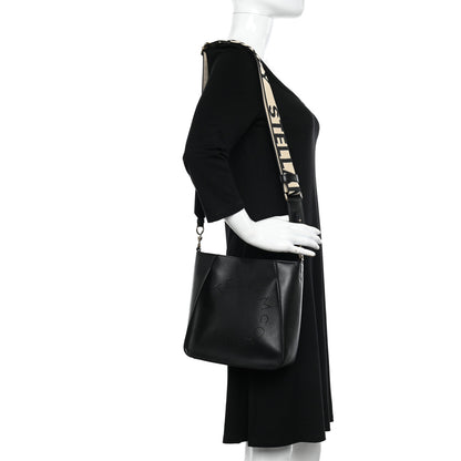 Stella McCartney Eco Alter Nappa Perforated Logo Mini Crossbody Black 2 of 10