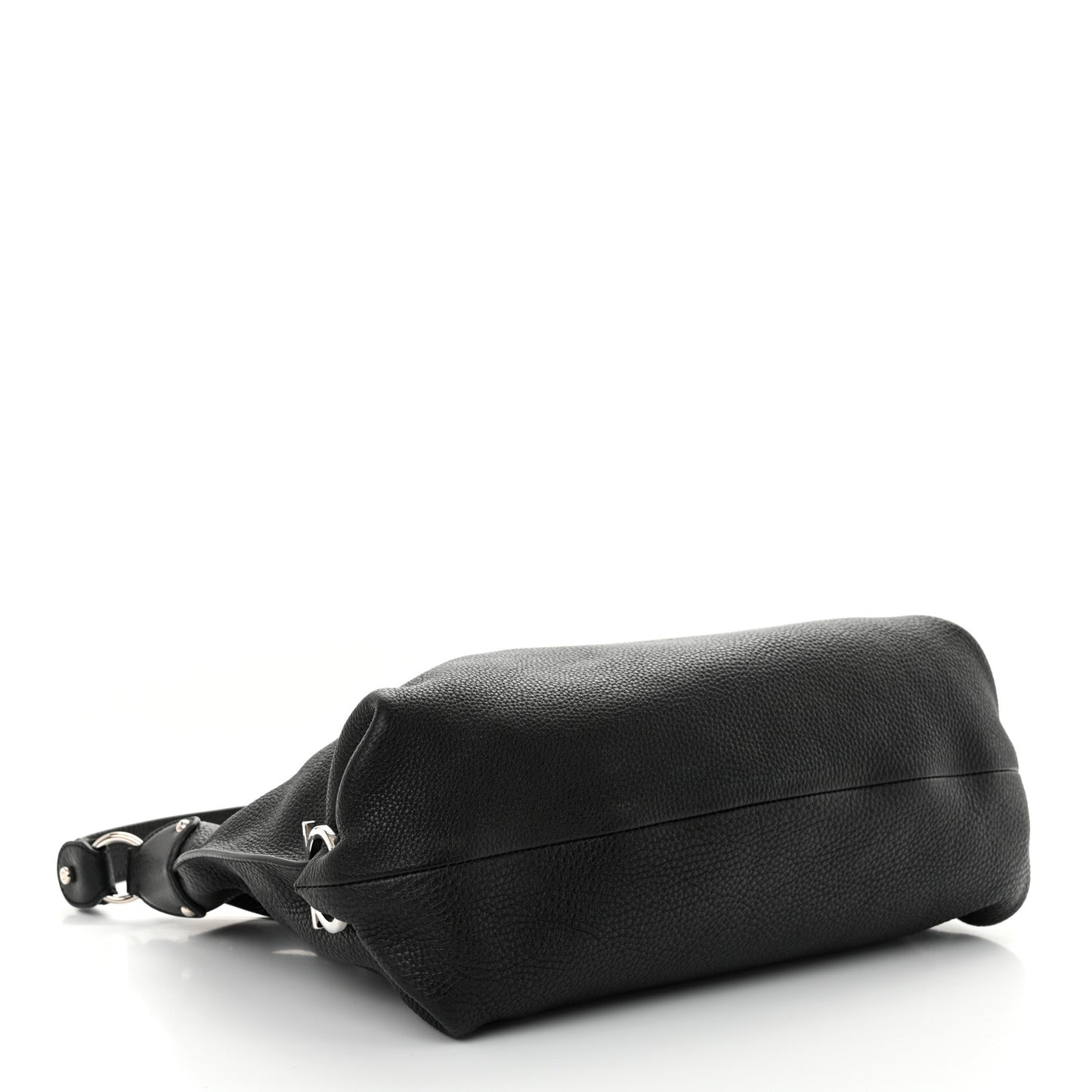 Calfskin Fanisa Gancini Hobo Black