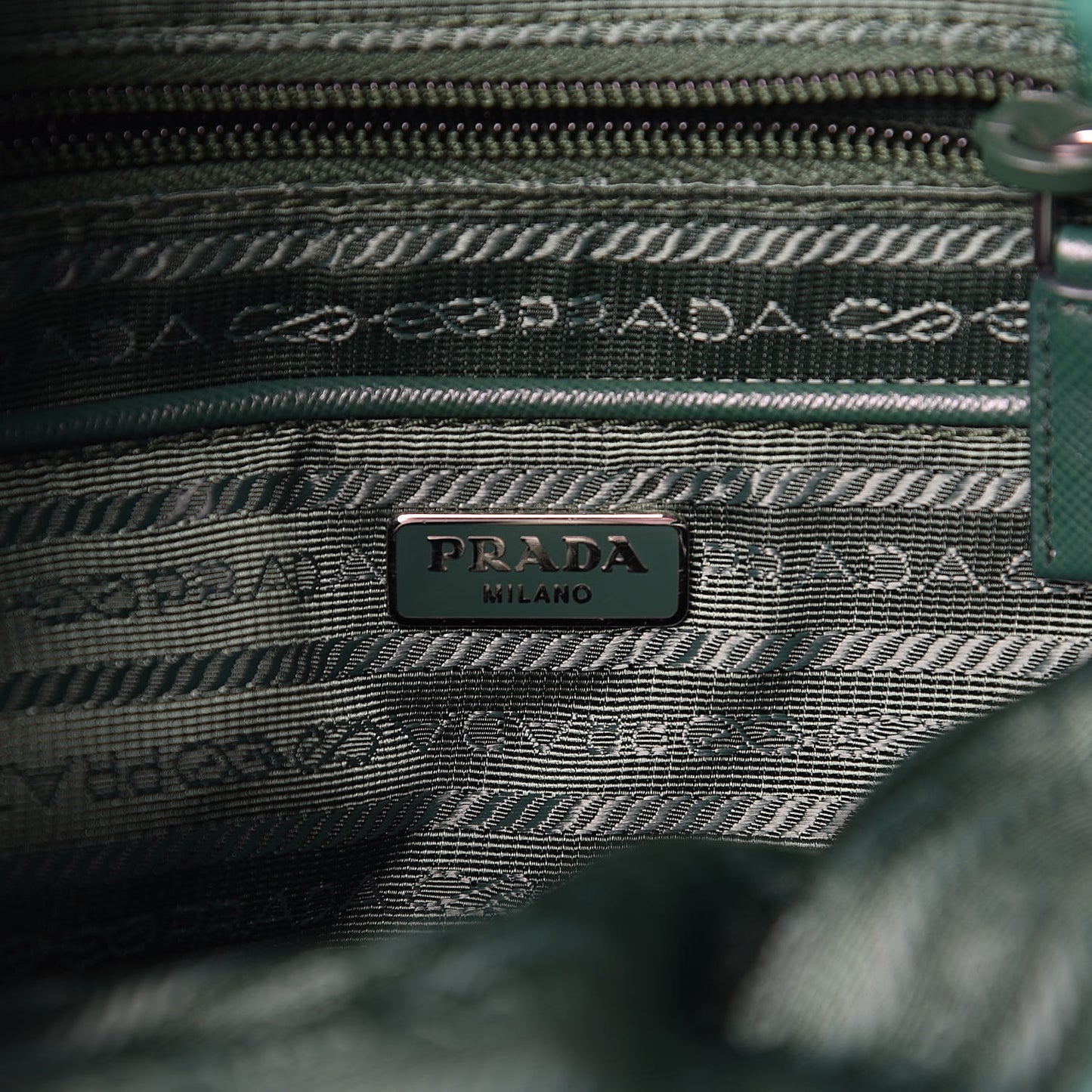 Tessuto Nylon Vela Saffiano Mini Single Snap Buckle Backpack Oleandro
