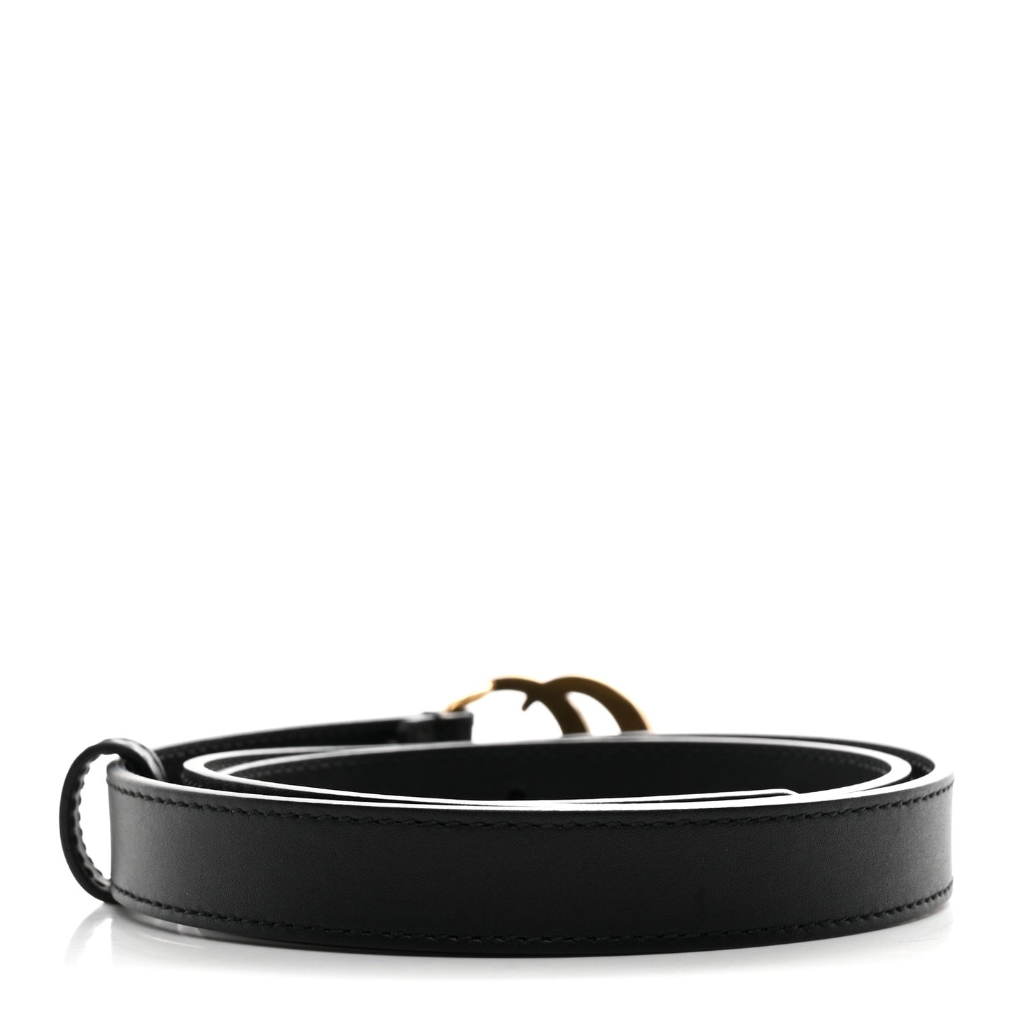 Calfskin Double G 20mm Belt 80 32 Black