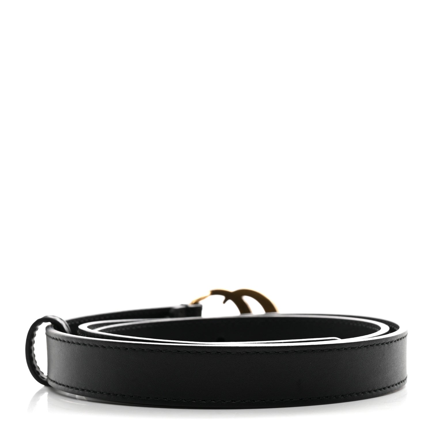 Gucci Calfskin Double G 20mm Belt 80 32 Black 2 of 5