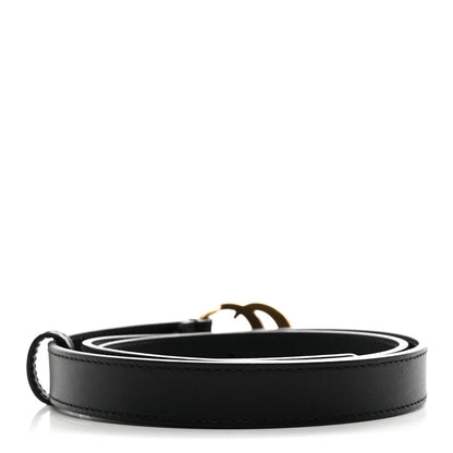 Gucci Calfskin Double G 20mm Belt 80 32 Black 2 of 5