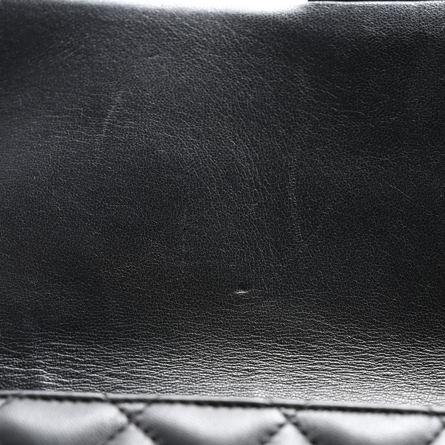 Lambskin Quilted Flap Clutch Black