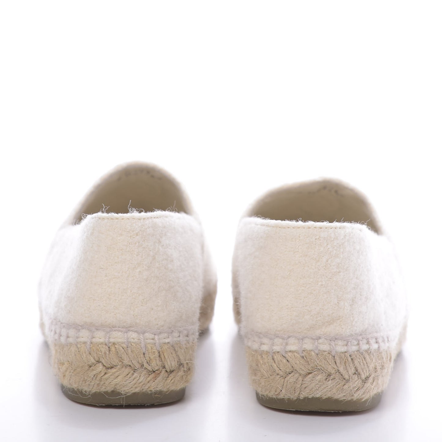Wool CC Espadrilles 36 White Black