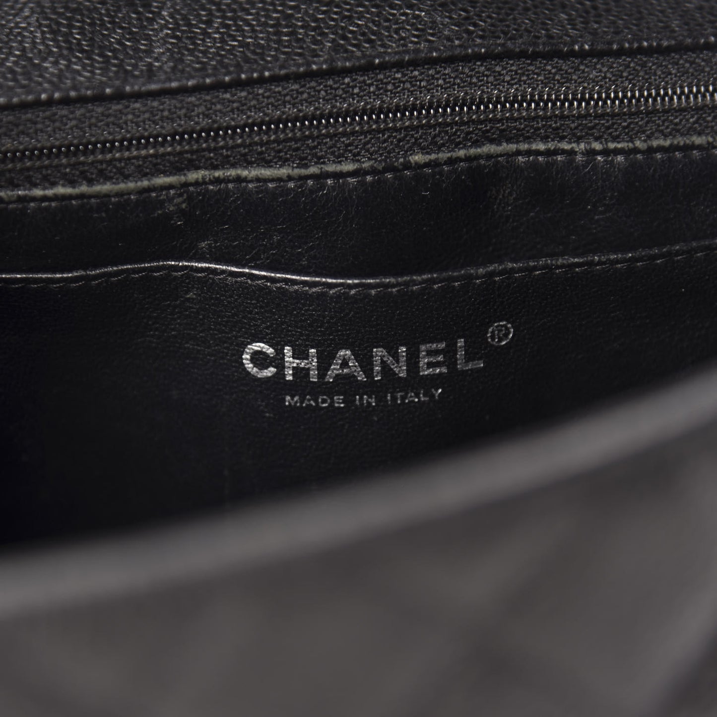 Caviar Quilted Jumbo Single Flap Black