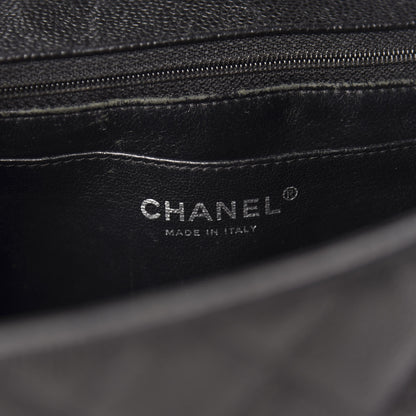 Chanel Caviar Quilted Jumbo Single Flap Black 10 of 13