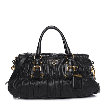Prada Nappa Gaufre Shopping Satchel Black 1 of 13