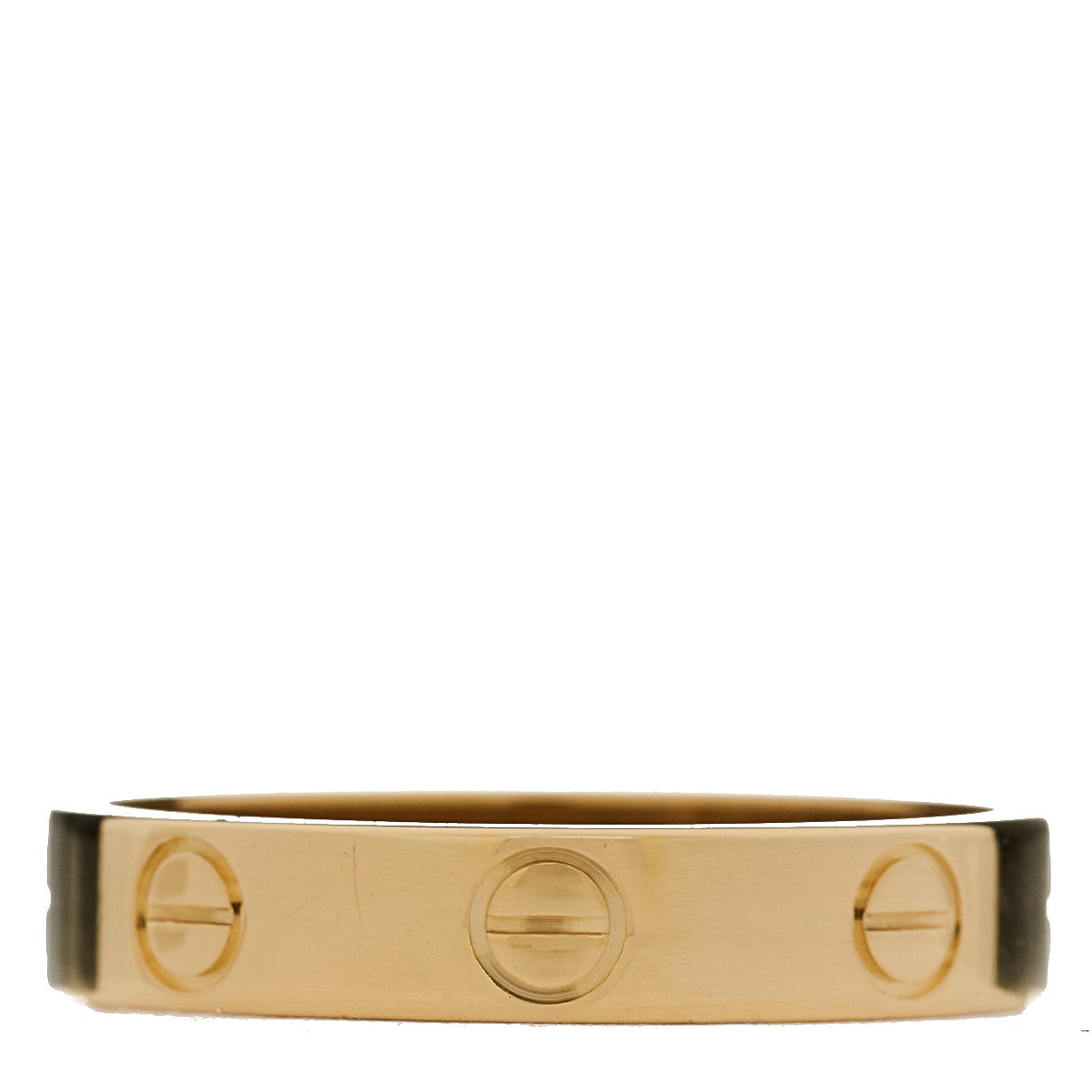 18K Yellow Gold 3.5mm LOVE Wedding Band Ring 52 6