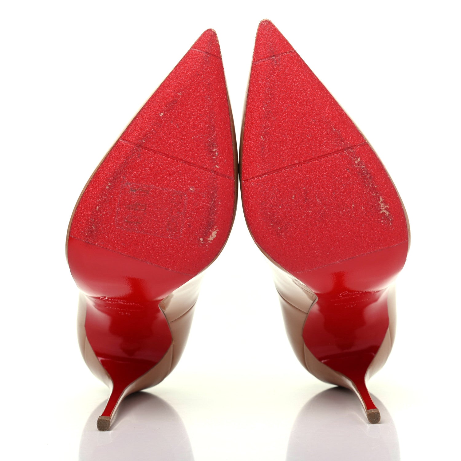 Christian Louboutin Patent So Kate 120 Pumps 36 Nude 5 of 9