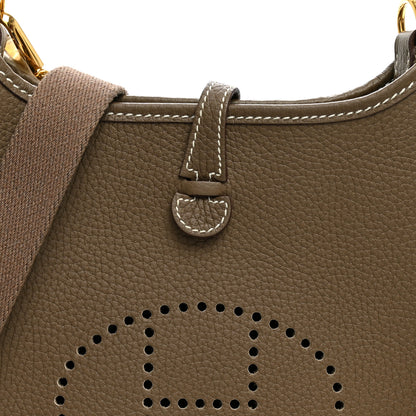 Hermes Taurillon Clemence Evelyne TPM Etoupe 8 of 10