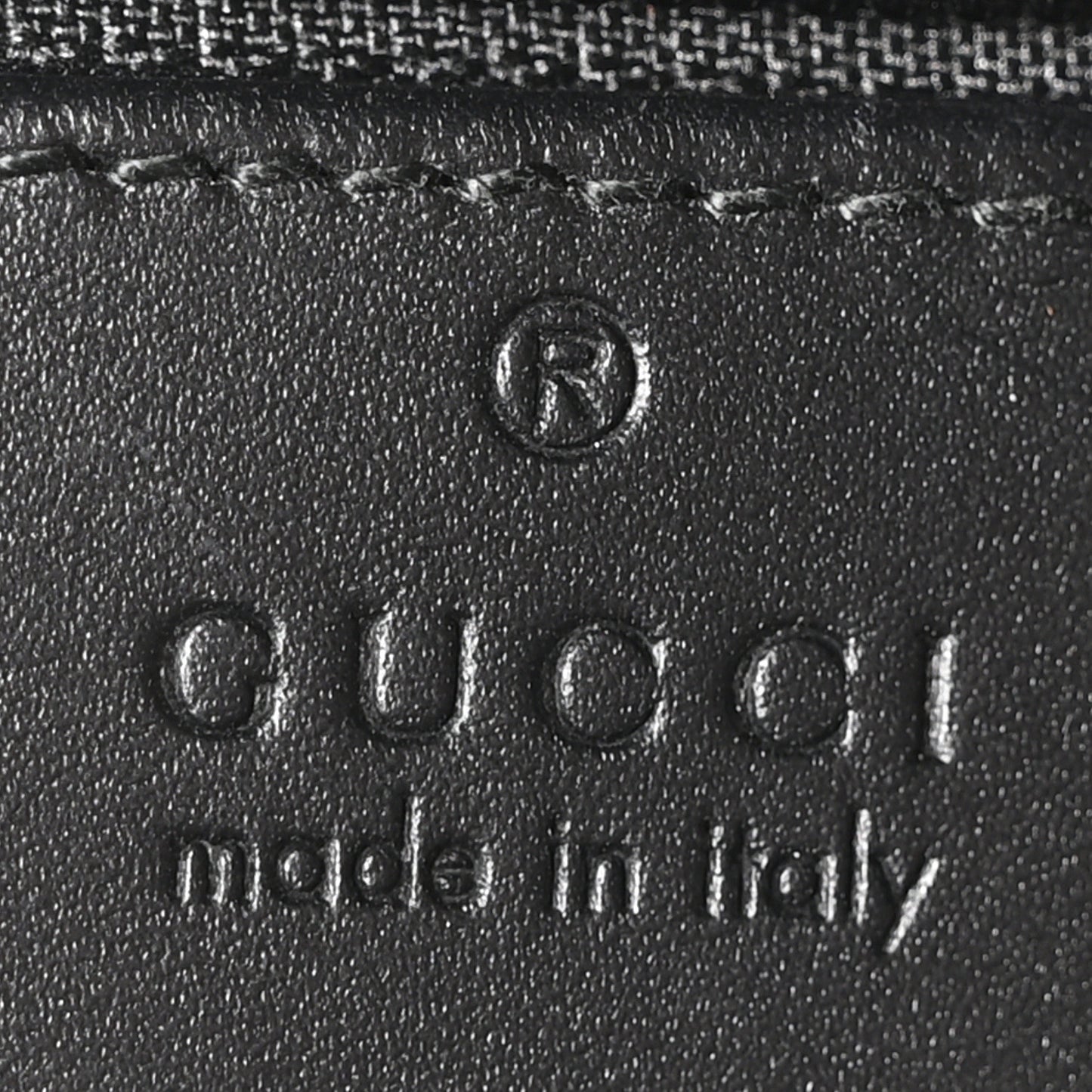 GG Supreme Monogram Web Messenger Bag Black
