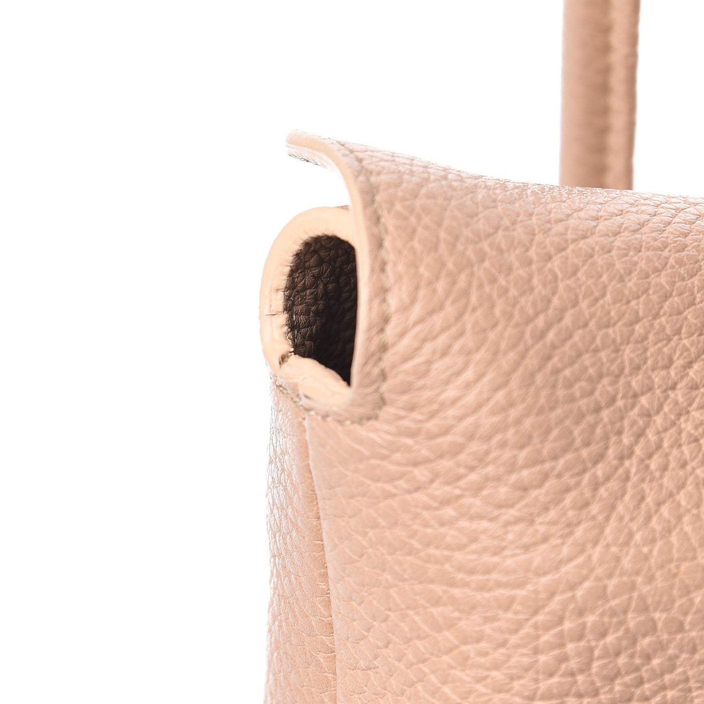 London Grainy Calfskin Medium Baynard Tote Light Nude