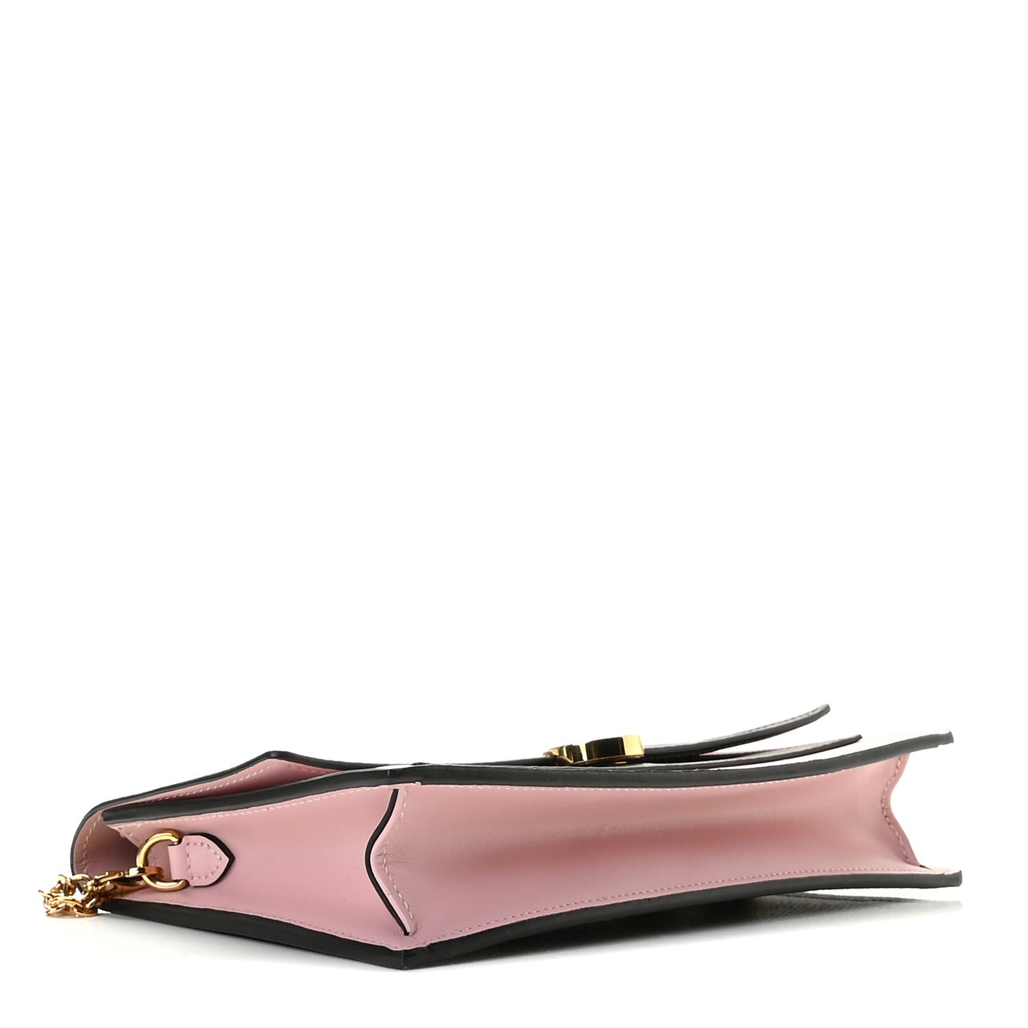 Monogram Flore Chain Wallet Rose Ballerine
