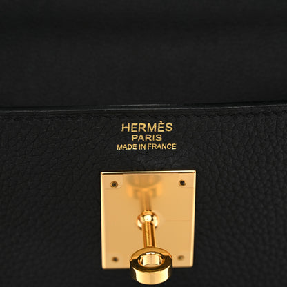 Hermes Togo Kelly Retourne 32 Black 6 of 12