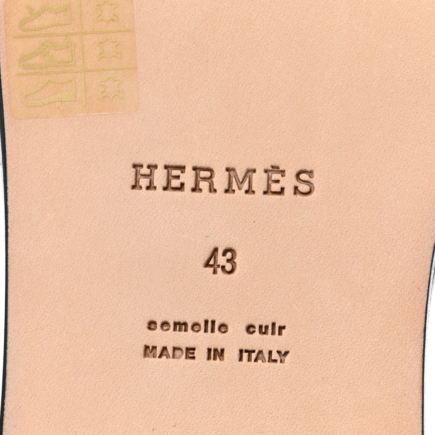 Hermes Calfskin Mens Izmir Sandals 43 Black Gris 6 of 11