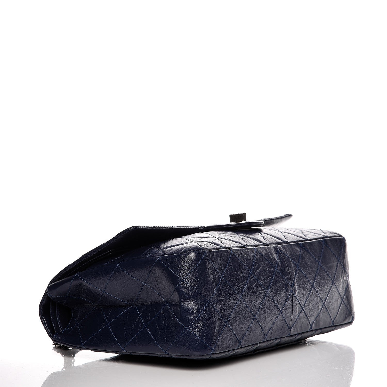 Chanel Aged Calfskin Quilted 2.55 Reissue 227 Flap Dark Blue 4 of 8
