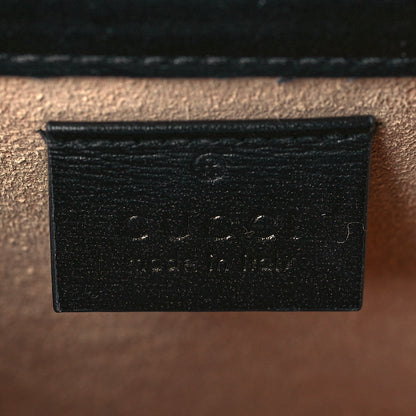Gucci Boarded Plutone Calfskin Mini Horsebit 1955 Crossbody Bag Black 5 of 9