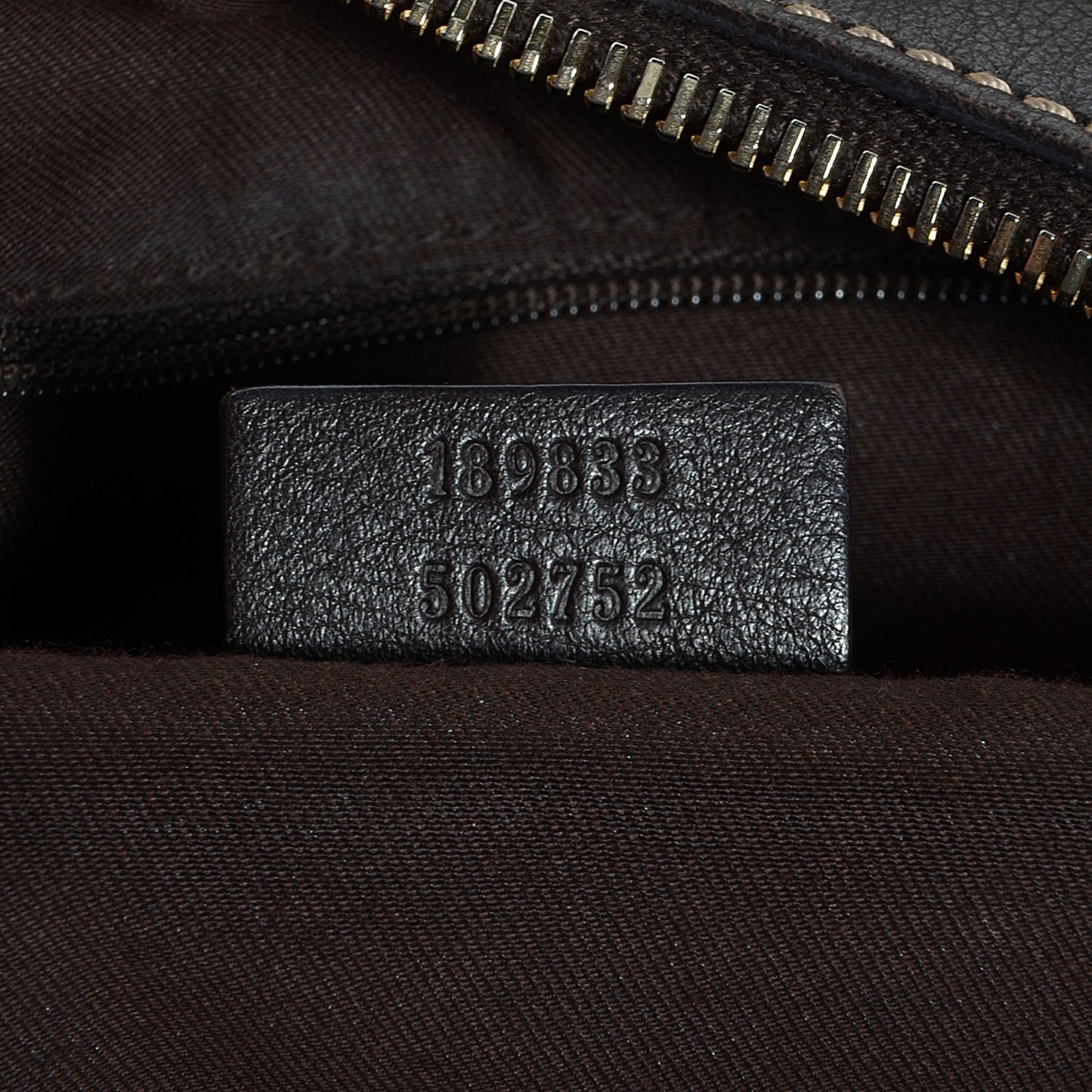Monogram D Gold Large Hobo Brown