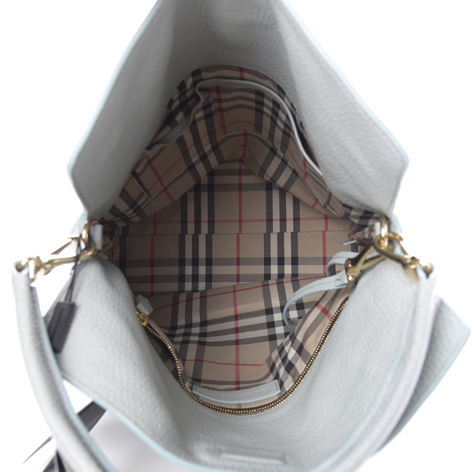 Burberry Grainy Calfskin Medium Cale Hobo Sky Blue 5 of 13