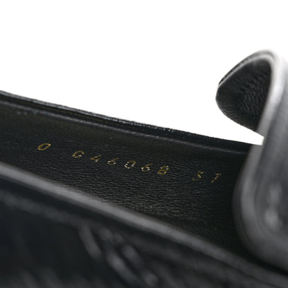 Chanel Shiny Calfskin Logo Loafers 37 Black 9 of 10