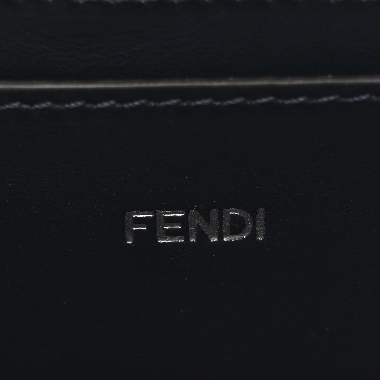 Fendi Chenille Vitello Seta FF Peekaboo I See U X Cross Satchel Blue Notte 7 of 11